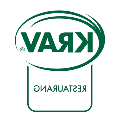 Inverterat klistermärke KRAV-märkt restaurang - grundmärke