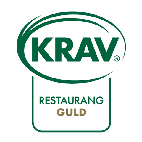 Klistermärke restaurang guld